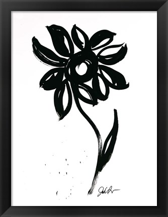 Framed Inked Florals VI Print