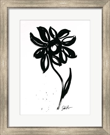 Framed Inked Florals VI Print