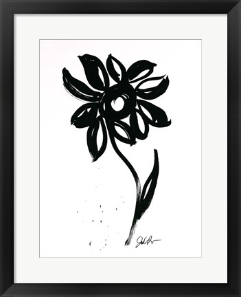 Framed Inked Florals VI Print