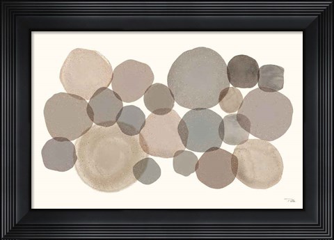 Framed Stone Echoes neutral I Print