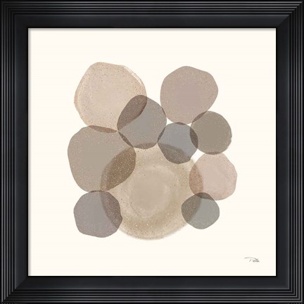 Framed Stone Echoes neutral II Print