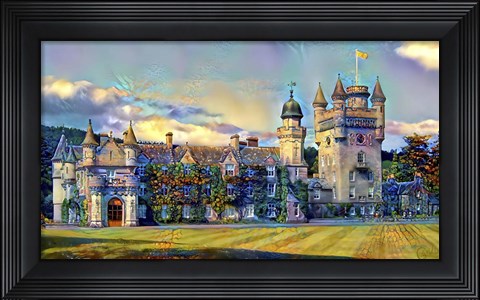 Framed Aberdeenshire Scotland Balmoral Castle Print