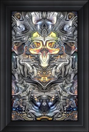 Framed Chromocranial Urn Print