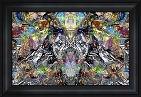 Framed Enigmatic Faces Print