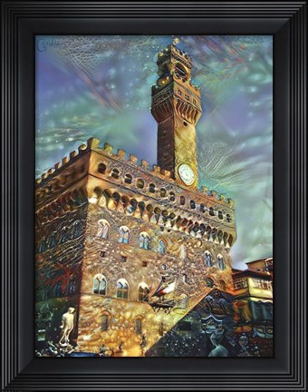 Framed Florence Italy Palazzo Vecchio Print