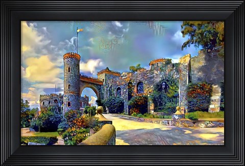 Framed Guanajuato Mexico Castillo de Santa Cecilia entrance Print
