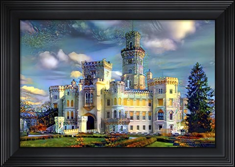 Framed Hluboka nad Vltavou Czech Republic Hluboka Castle Print