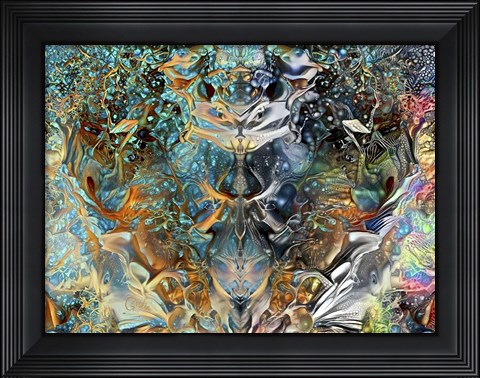 Framed Jade Mask Print