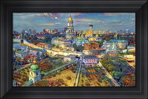 Framed Kyiv Ukraine City Print