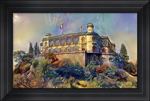 Framed Mexico City Chapultepec Castle Ver2 Print