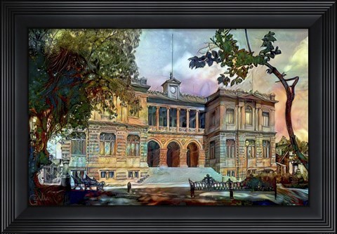 Framed Mexico City Museum of Geology Print