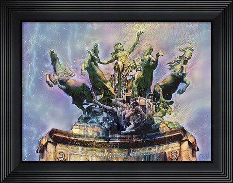 Framed Paris France Quadriga at Grand Palais Print
