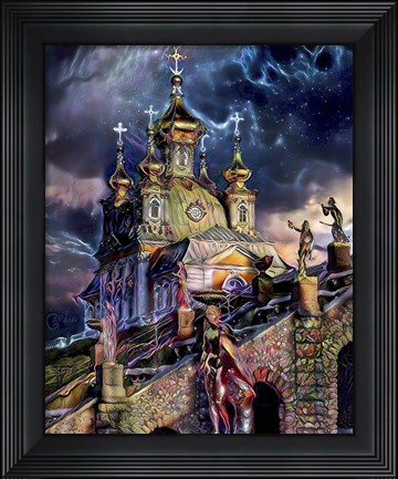 Framed Saint Petersburg Russia Peterhof Palace Print