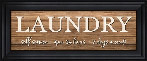 Framed LAUNDRY Print