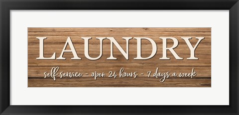 Framed LAUNDRY Print