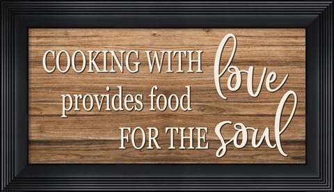 Framed Cooking with Love Print