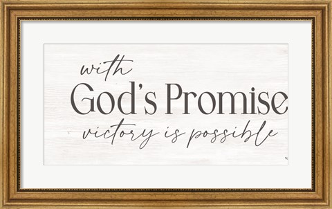 Framed God&#39;s Promise Print