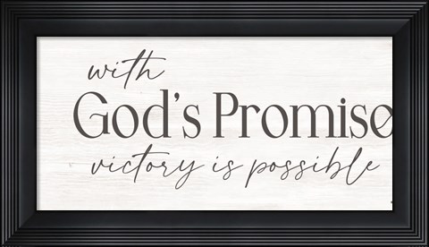 Framed God&#39;s Promise Print