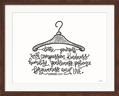 Framed Clothe Yourself Print