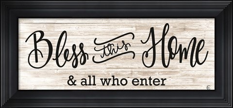 Framed Bless This Home Print