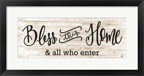 Framed Bless This Home Print
