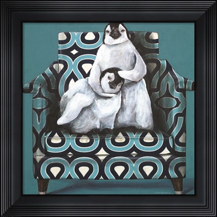 Framed Penguin Noogie Print