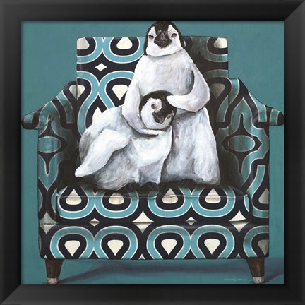 Framed Penguin Noogie Print