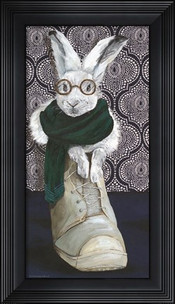 Framed Bunny Boots 2 Print