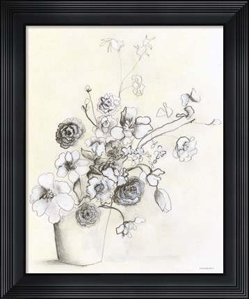 Framed Sketch in the Potting Shed Print