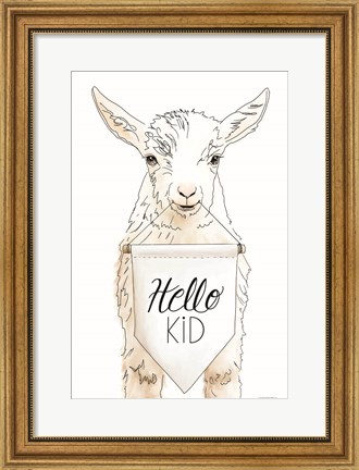 Framed Hello Kids Print