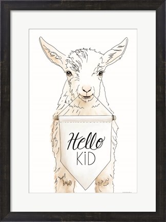 Framed Hello Kids Print
