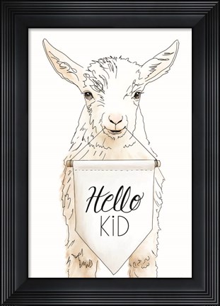 Framed Hello Kids Print
