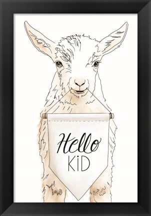 Framed Hello Kids Print