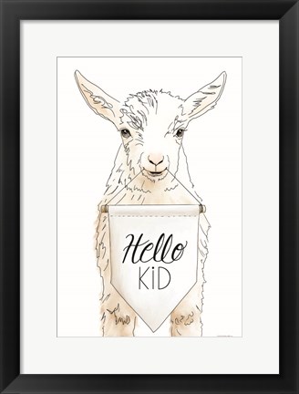 Framed Hello Kids Print