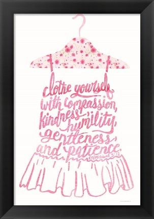 Framed Clothe Yourself Print