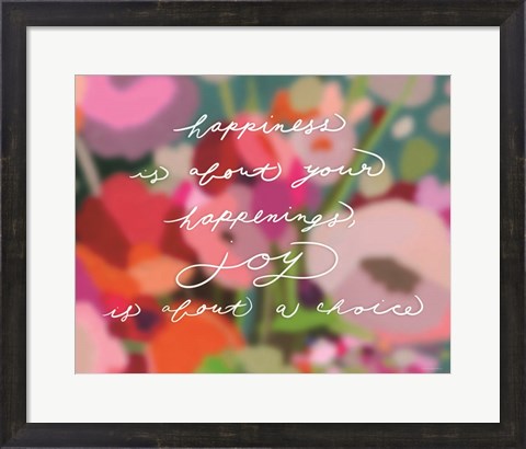 Framed Happiness Is? Print