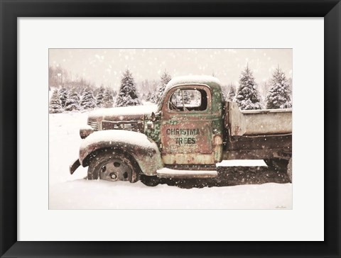 Framed Christmas Tree Delivery Print