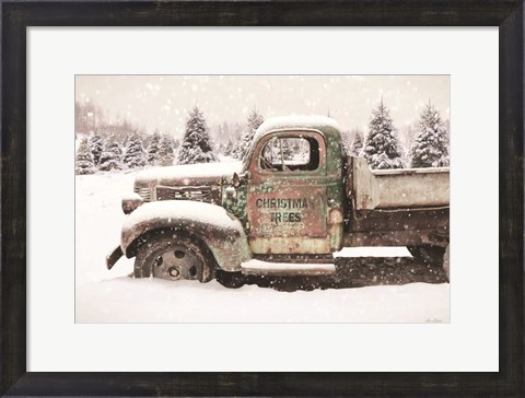 Framed Christmas Tree Delivery Print