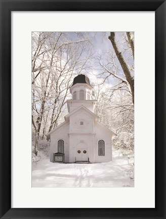 Framed Church in the Woods Print