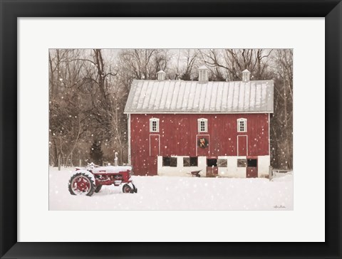 Framed Lickdale Farm in Winter Print