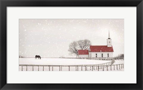 Framed Old Meetinghouse Print