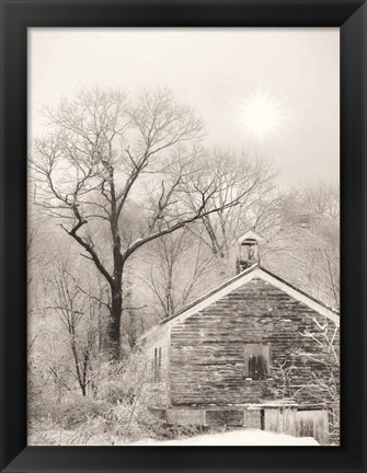 Framed Deserted Schoolhouse Print