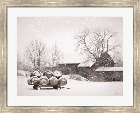 Framed Winter Food Print