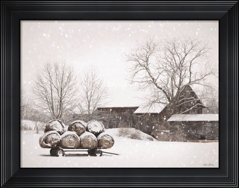 Framed Winter Food Print