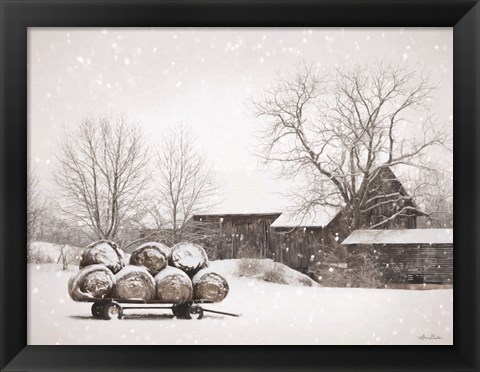 Framed Winter Food Print