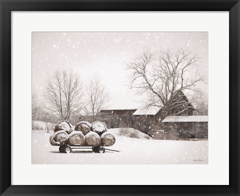 Framed Winter Food Print