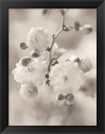 Framed Painted Blossoms I Print