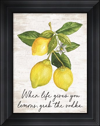 Framed Grab the Vodka Print