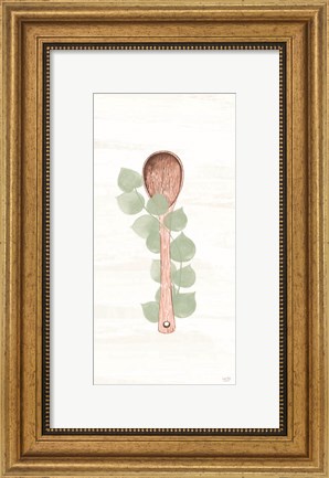 Framed Kitchen Utensils - Wooden Spoon Print