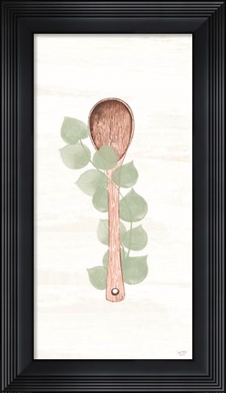 Framed Kitchen Utensils - Wooden Spoon Print